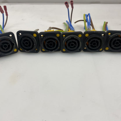 Neutrik NAC3FPX Powecon Tru1 Appliance Outlet Connector Flat Tab Terminals 10x