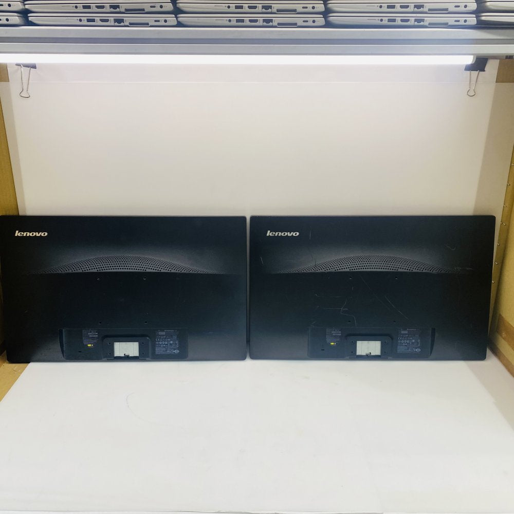 2x Lenovo ThinkVision E2323 23" LED Monitor Dual Screen Setup Pair - DVI VGA