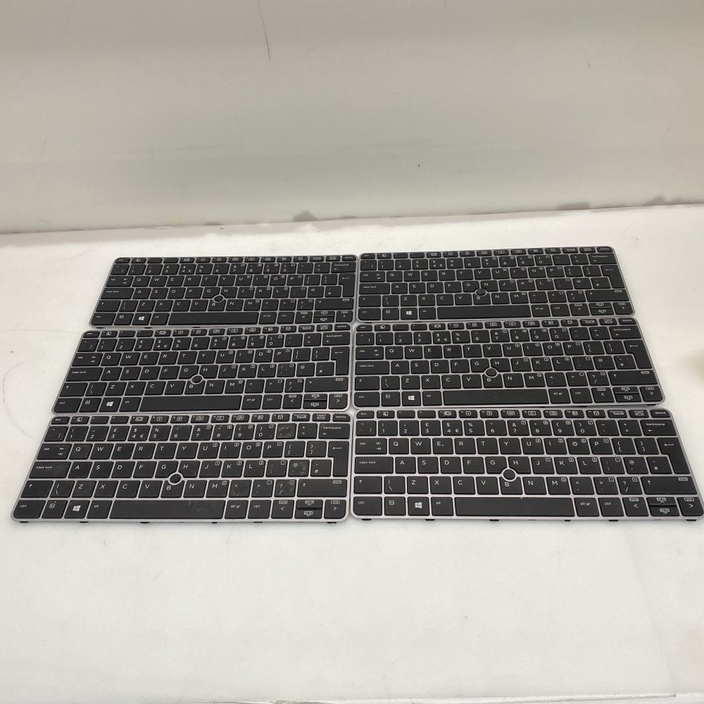 Lot of 6 HP EliteBook 820 G3 UK QWERTY Keyboards TrackPoint Parts