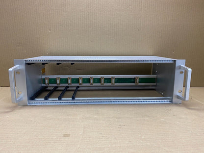 Foxcom 8-Slot Rackmount Chassis w/ 4x Gold L-Band Receivers 85080 Used