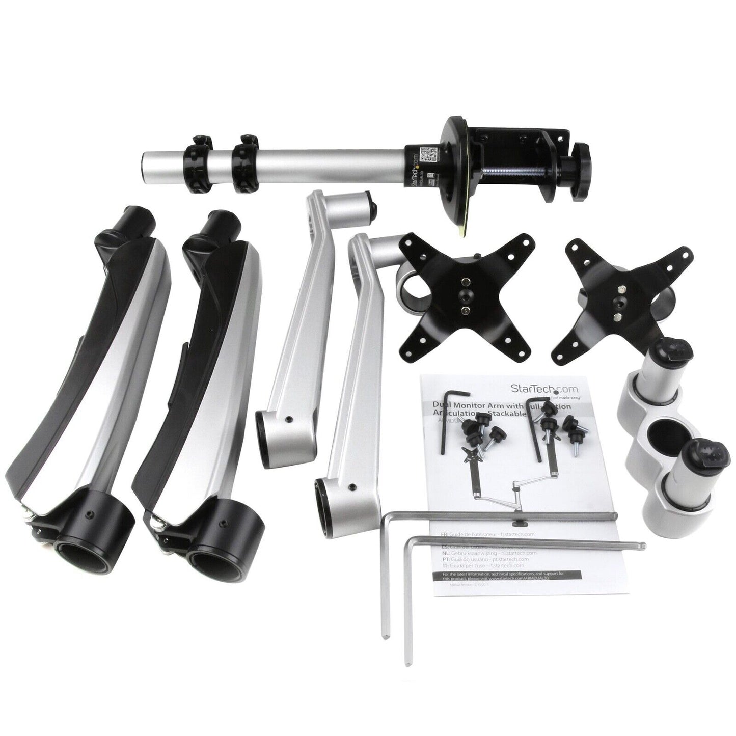 StarTech Full-Motion Articulating Desk Monitor Arm, Stackable Design