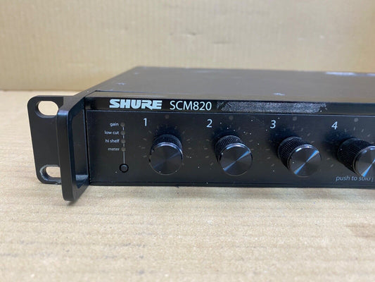 Professional Intellimixer Auto Mixer Shure SCM820 8-Channel Digital