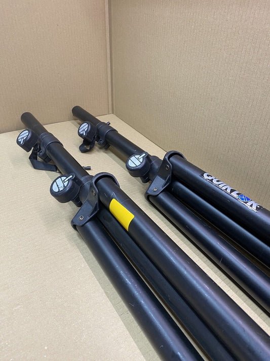 Professional Easy-Lift Speaker Stand Pair Quik Lok SP-282BK Adjustable