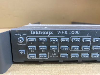 Broadcast Video Audio Rasterizer Tektronix WVR5200 SDI HD-SDI Ethernet USB