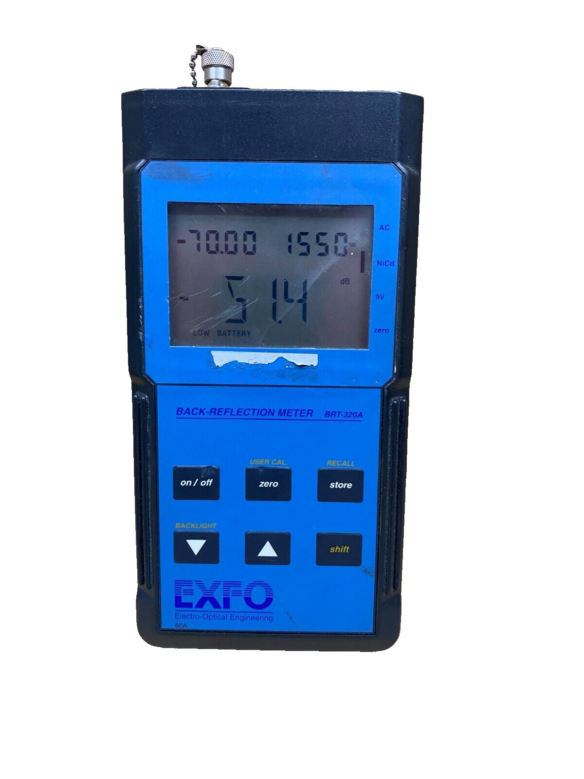 Telecom Back-Reflection ORL Meter EXFO BRT-320A Fiber Optic Testing