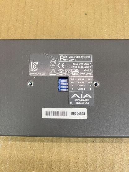 Broadcast Bi-Directional Audio A/D D/A Converter AJA ADA4 XLR 1080p