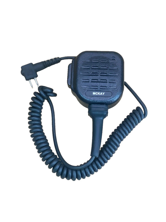 Professional Two-Way Radio Shoulder Microphone McKay, Noise-Canceling, Rugged