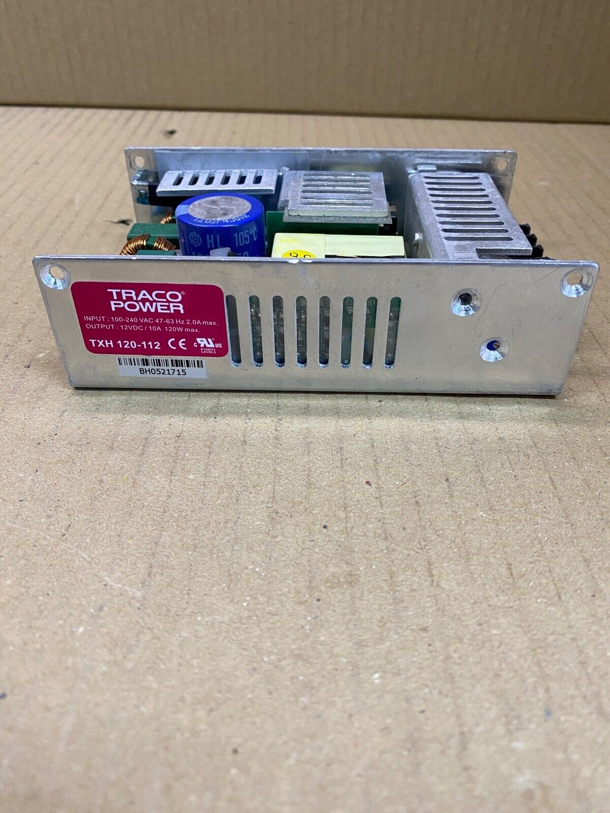 Industrial Adjustable Power Supply Traco TXH 120W 12V 10A PSU Enclosed