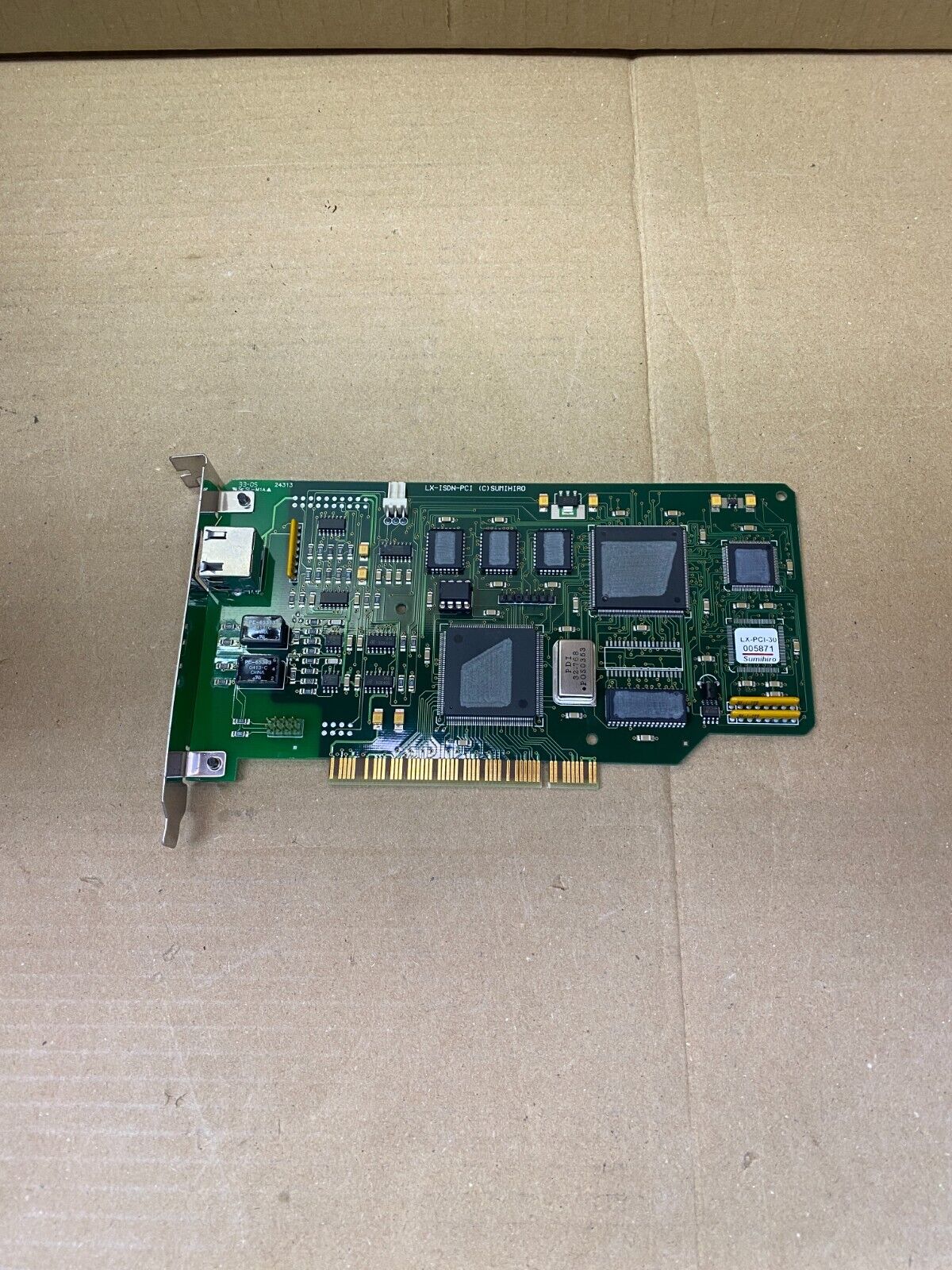 Industrial PCI ISDN Card Optilogix PRI-04-OEM 0460431 LX-ISDN-PCI