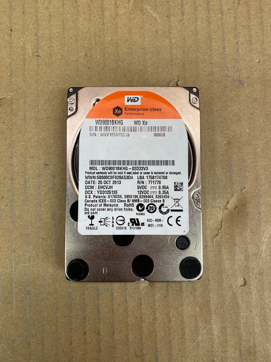 Enterprise Dual-Drive SAS Server HDD WD XE 900GB 10K RPM 2.5" 24/7 Operation