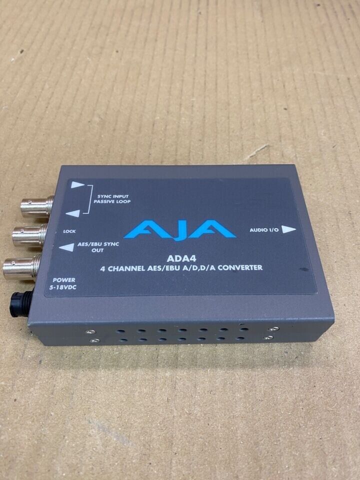 Broadcast Bi-Directional Audio A/D D/A Converter AJA ADA4 XLR 1080p