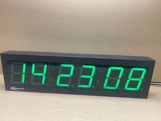 Time Code Clock, Masterclock TCDS46 Broadcast , Bright Display, Ethernet