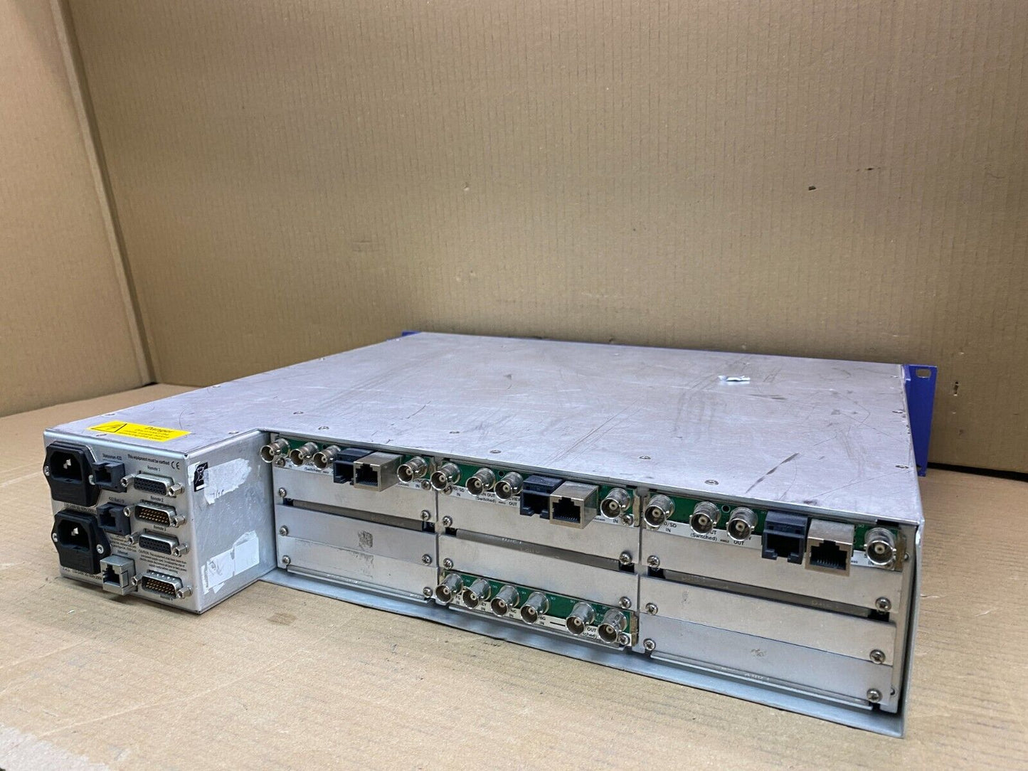 Broadcast Dual PSU Hot-Swap Crystal Vision 2U Frame SDI Audio/Video Card