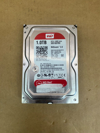 NAS Storage Drive 1TB WD Red WD10EFRX 3.5 Inch HDD, Reliable Performance