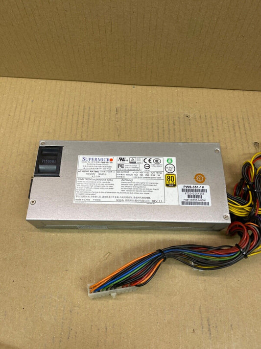 Server PSU 350W 80 Plus Gold, Supermicro PWS-351-1H, 1U Rack-Mount