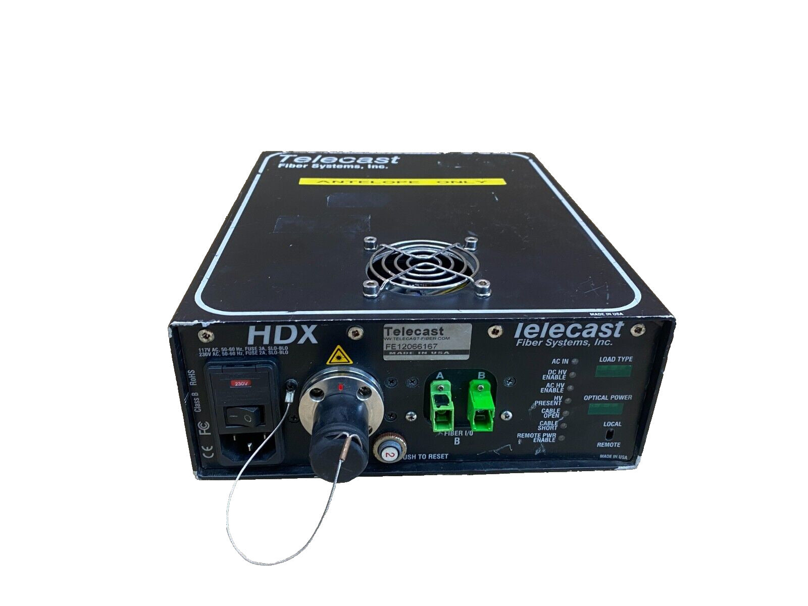 Telecast HDX Power Adapter for Antelope Camera System - Used