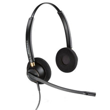 Plantronics Noise-Cancelling Headset HW520 Duo Mic Wired Black (3 Units)