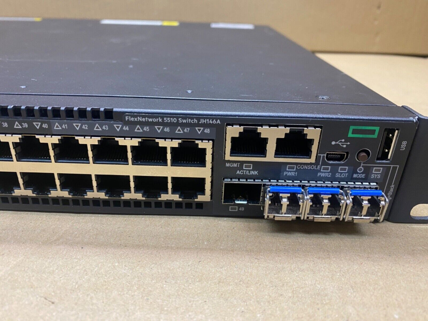 Managed Gigabit Ethernet Switch, HPE 5510 JH146A, 48-Port RJ45, 1U Rack-Mount