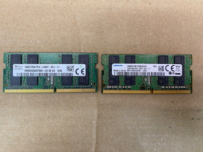 Professional DDR4 Memory Module, Samsung Hynix 16GB 2Rx8 PC4-2400T RAM