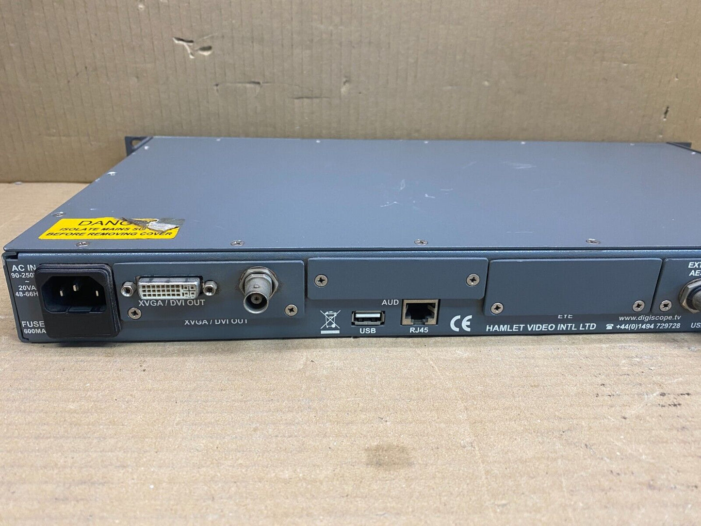 Hamlet Signal Analyzer Digiscope HD/SD-SDI  DS900 Base-A TSG & CST Modules