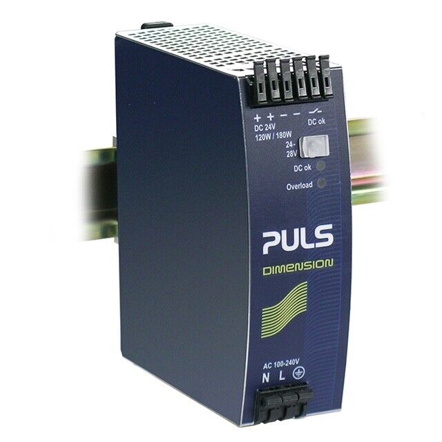 Industrial 24V Power Supply, Puls Dimension QS5.241, 5A 120W DIN Rail