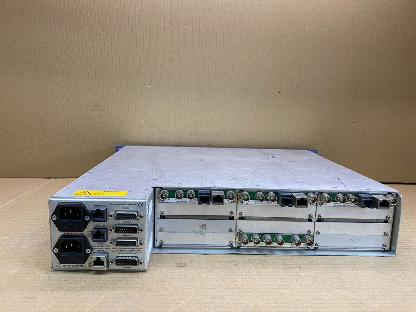 Broadcast Dual PSU Hot-Swap Crystal Vision 2U Frame SDI Audio/Video Card