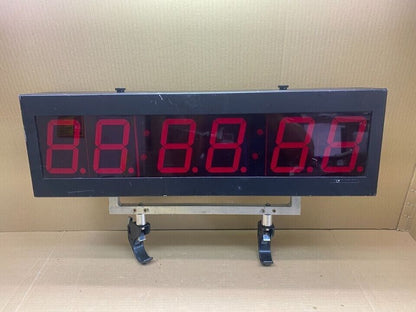 Industrial Time Synchronization LED Clock Masterclock TCD 46 4-inch Display