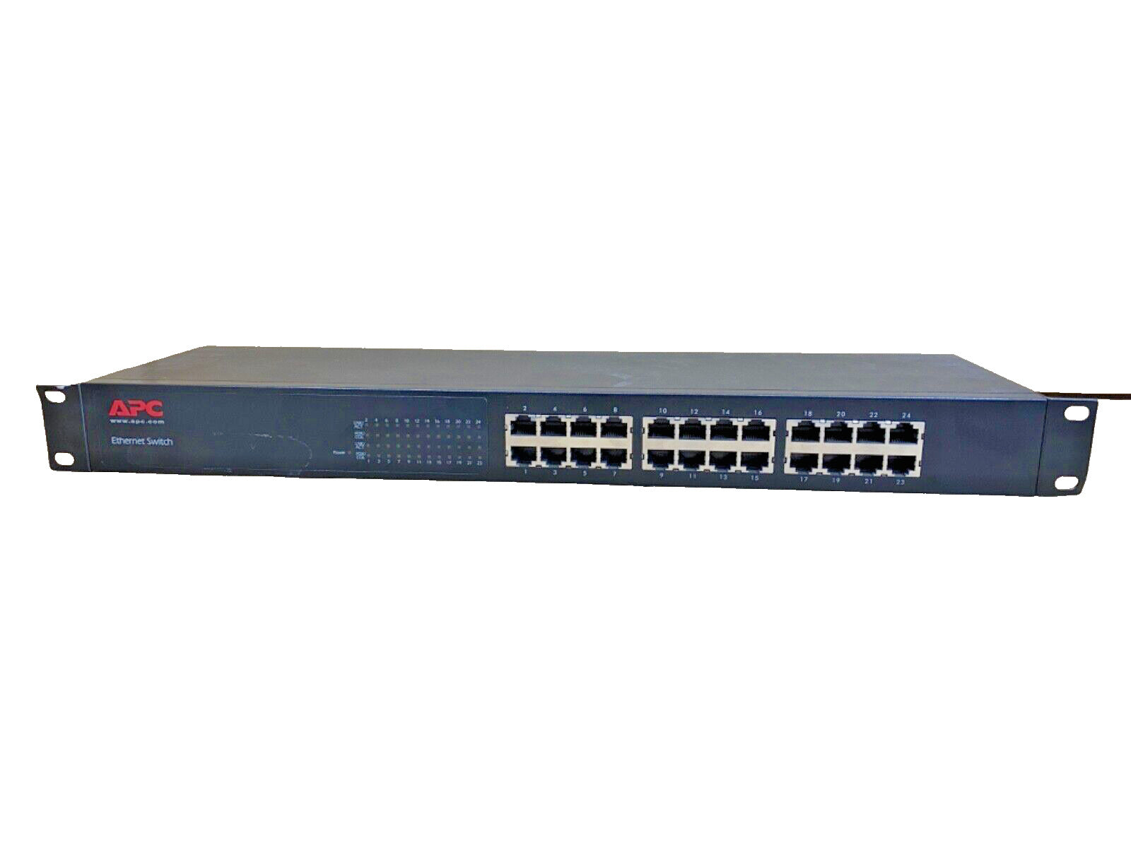 APC 24-Port 10/100 Ethernet Switch AP9224110, Rack-Mountable Network