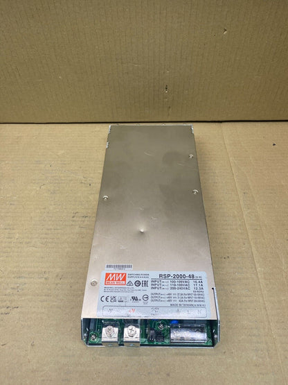 MEAN WELL RSP-2000-48 2000W 48V Power Supply PFC Compact 1U Design