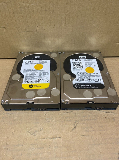 2TB WD Black SATA 6Gb/s HDD Dual-Core Desktop Drive 3.5" 7200RPM x2