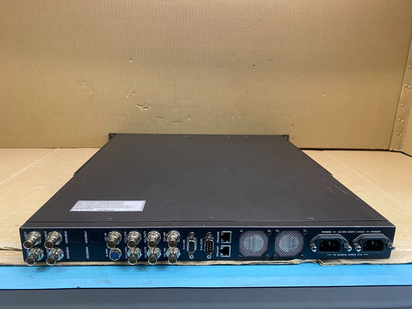 Broadcast MPEG-2 HD Encoder Dual PSU NTT HE5100 SDI Rack-Mount 1080p