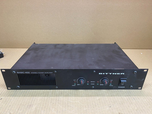 Bittner Basic 400 Stereo Amplifier XLR Inputs Speakon Connections