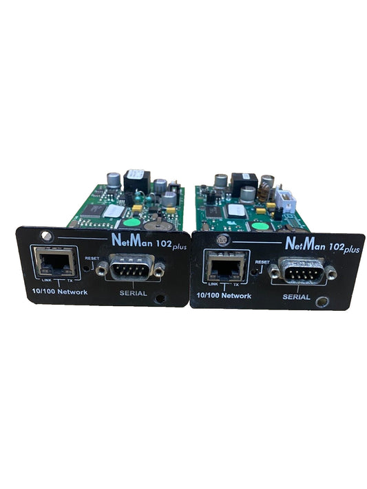 Riello NetMan 102 UPS Network Interface Cards - Remote Monitor, 10/100 Mbps