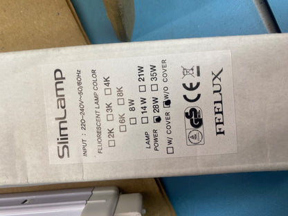 Feelux SlimLamp T5 FHF 28W Fluorescent Lights 25x Energy-Efficient Tubes