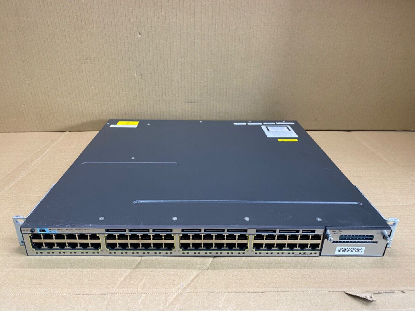 Cisco Catalyst 3750-X 48-Port PoE+ Stackable Gigabit Ethernet Switch