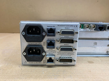 Broadcast Dual PSU Hot-Swap Crystal Vision 2U Frame SDI Audio/Video Card