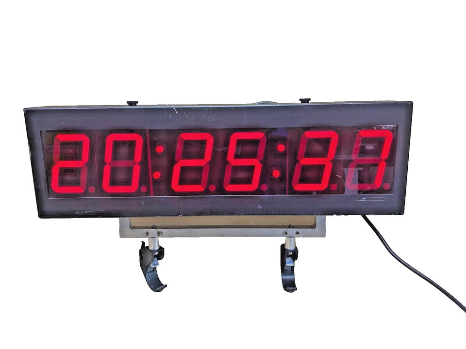 Industrial Time Synchronization LED Clock Masterclock TCD 46 4-inch Display