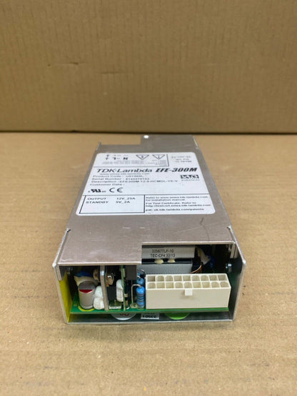 Industrial AC/DC Power Supply, 12V 25A TDK-Lambda EFE300M, 300W, High Efficiency