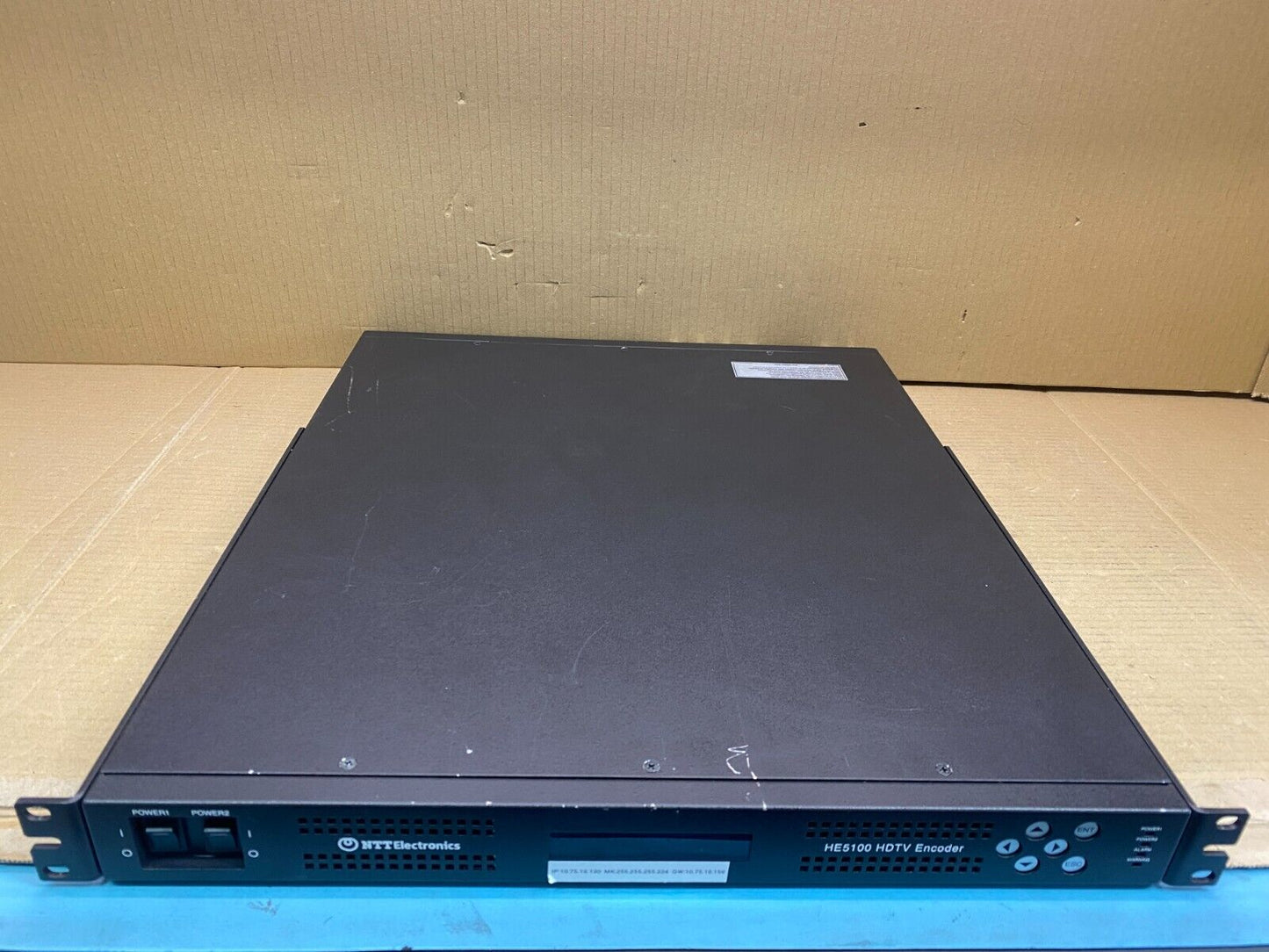 NTT Electronics HE5100 HDTV MPEG-2 Encoder Dual PSU SDI/ASI 1U Rack