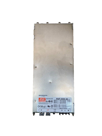 MEAN WELL RSP-2000-48 2000W 48V Power Supply PFC Compact 1U Design