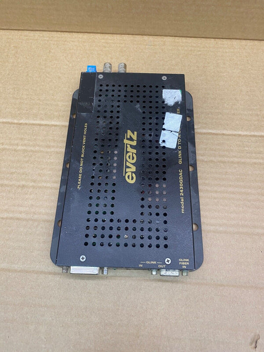 Broadcast G-Link to DVI Converter, Evertz MVP 2430GDAC, 1080p, Fiber/Coaxial
