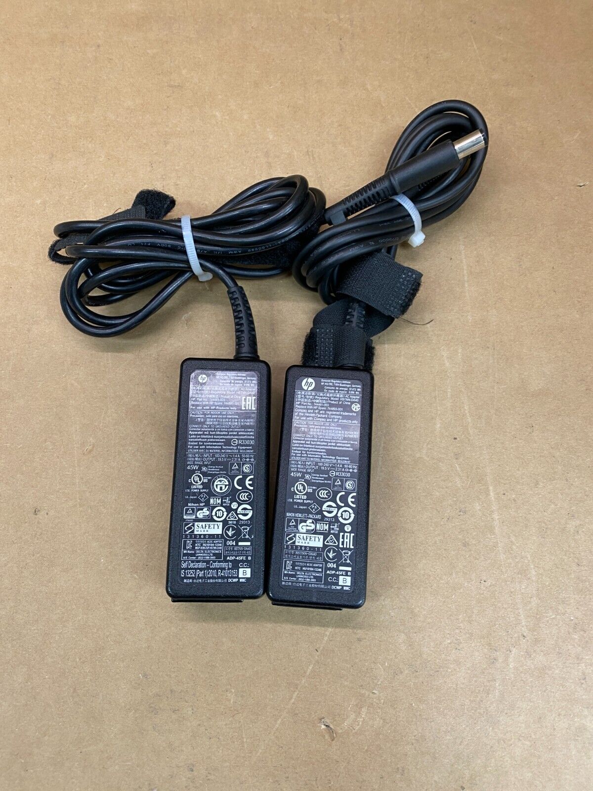 HP 45W 19.5V 2.31A Laptop Charger Adapter Power Supply Twin Pack Units