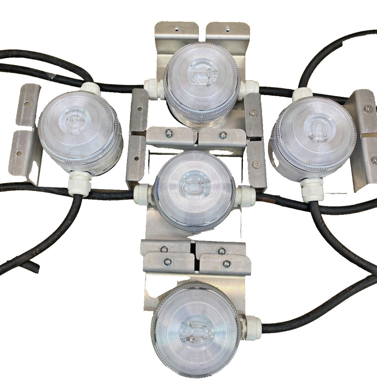 Industrial LED Warning Lights Moflash X196-06WH-06 IP65 Set of 5 Units