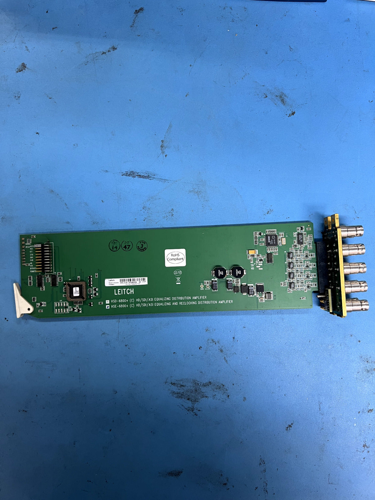 Broadcast HD/SD Distribution Amplifier Leitch Harris HSE6800 1x8 SDI
