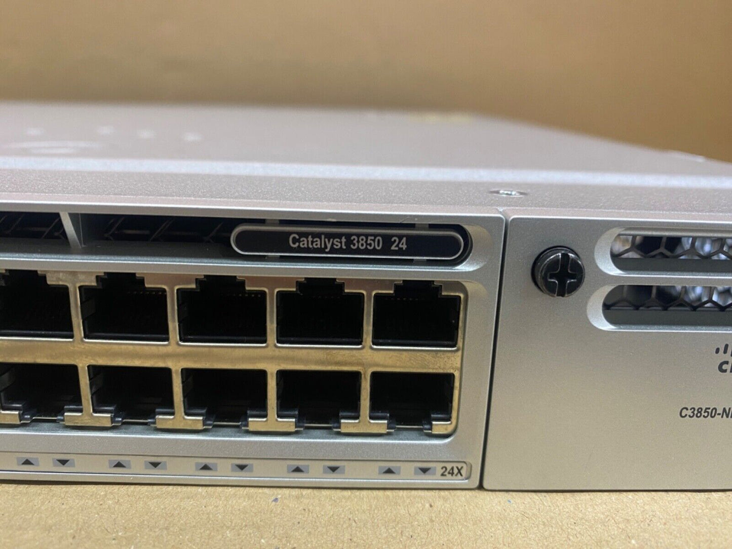 Cisco Catalyst WS-C3850-24T Ethernet Switch C3850-NM-Blank 24 Ports