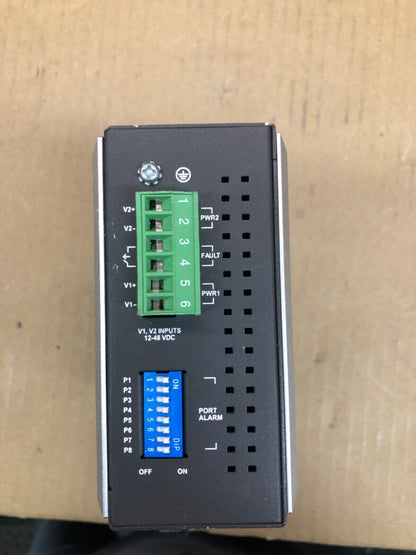 Industrial Ethernet Switch, Moxa EDS-308, 6-Port 10/100, Unmanaged