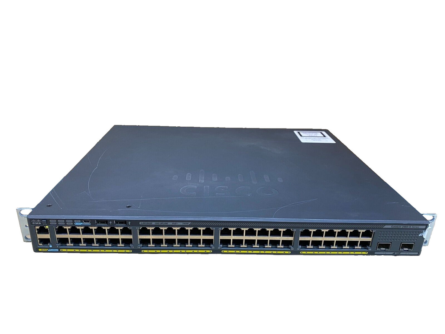 Enterprise Gigabit PoE+ Switch, Cisco Catalyst WS-C2960X-48FPD-L, 48 Ports