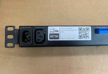 APC AP9340 Environmental Manager Ethernet Temperature Humidity Monitor