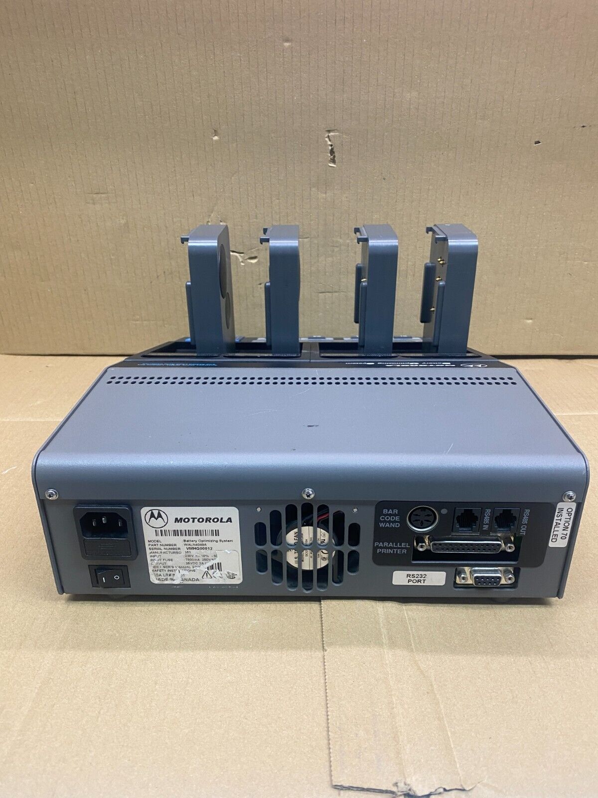 Motorola Battery Optimising System BOS with Intelligent Charging & Monitoring