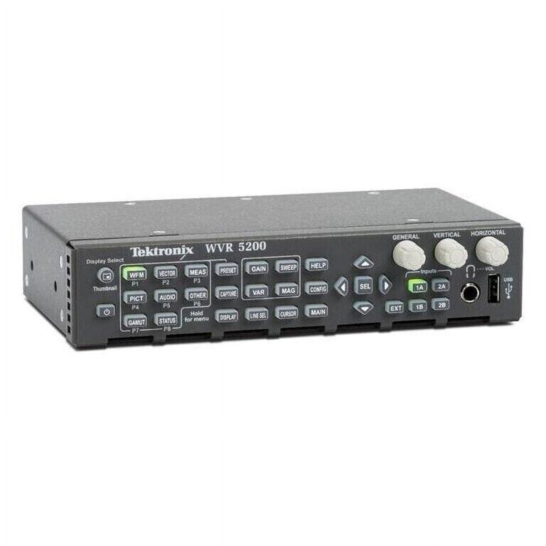 Broadcast HD SD Rasterizer 3G SDI DVI Ethernet USB Headphone Tektronix WVR5200